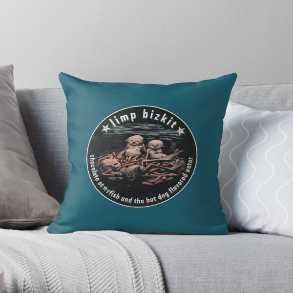 limited edition logo LimpBIZKIT Throw Pillow RB1010 product Offical limpbizkit Merch